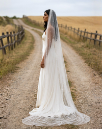 Double Pearl Veil detail 2