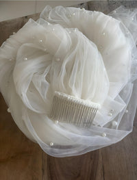 Double Pearl Veil detail 6