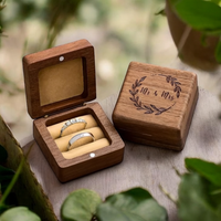 Premium Wooden Ring Box detail 1