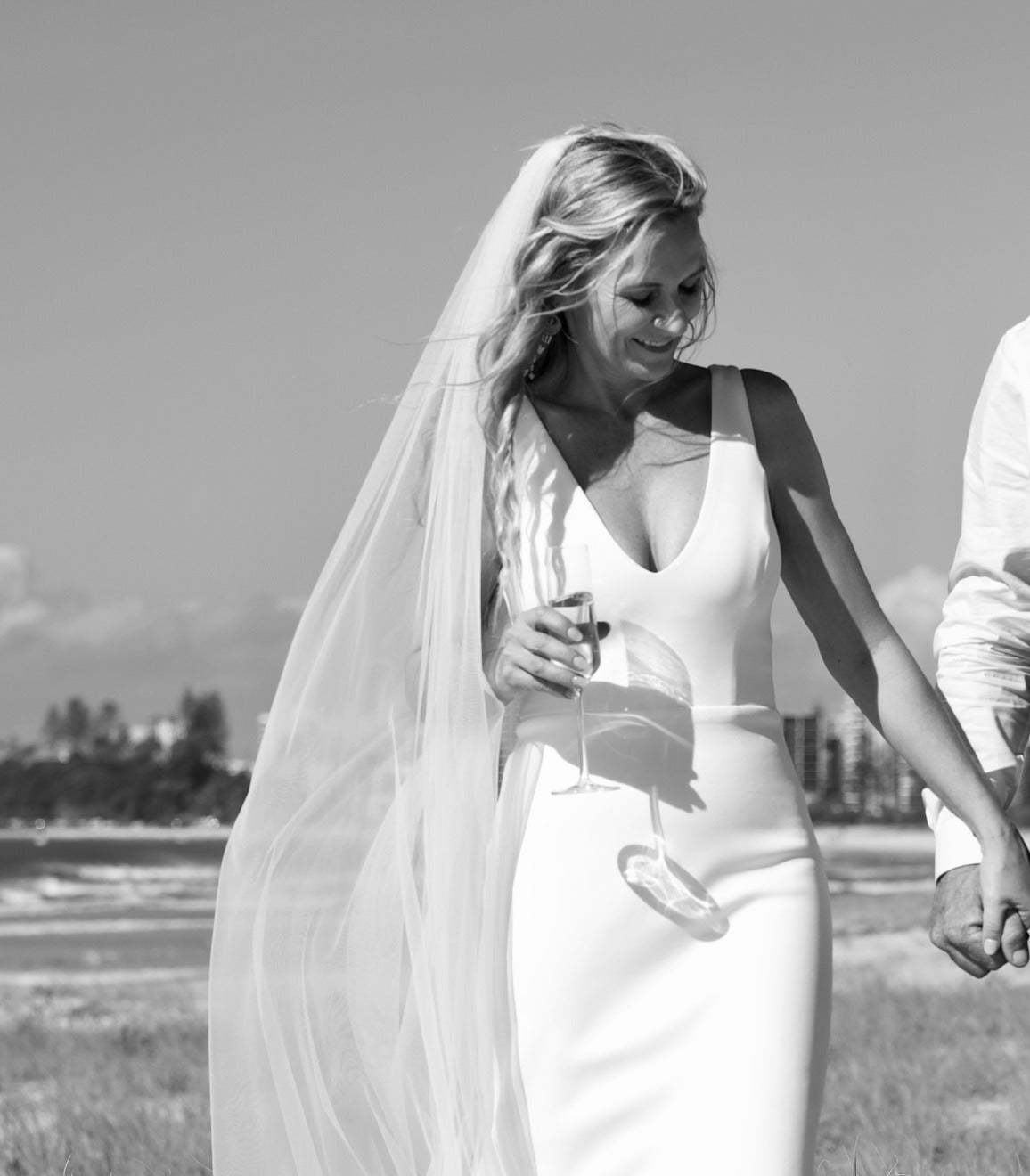 The founder wearing the Whisper Veil